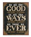 Metal skilt 27x35cm Do All The Good You Can...